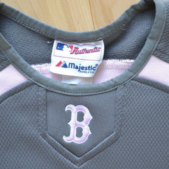 Vintage Majestic Red Sox Jersey Athletic Tee - Picture 3 of 7